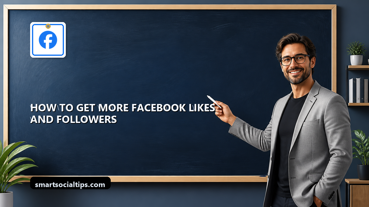 How to Get More Facebook Likes and Followers in 2026 - SmartSocialTips educational board cover