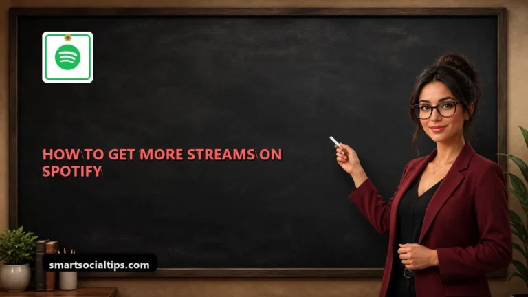 How to Get More Streams on Spotify: The 2026 Growth Playbook - SmartSocialTips educational board cover