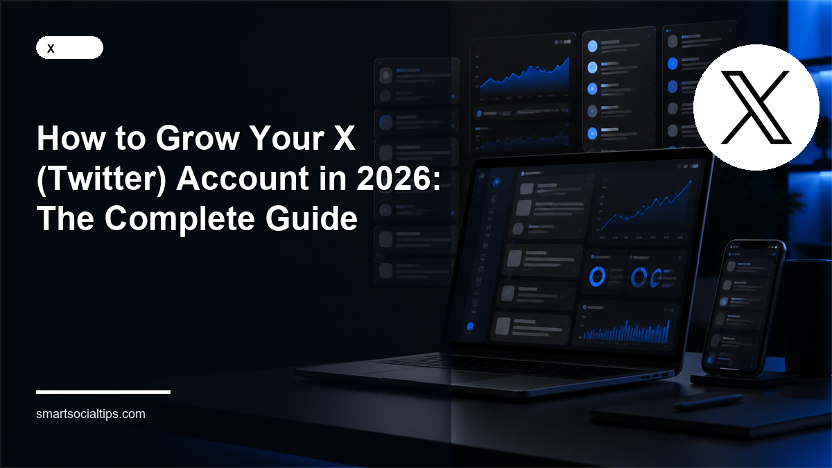 How to Grow Your X (Twitter) Account in 2026: The Complete Guide - Smart Social Tips