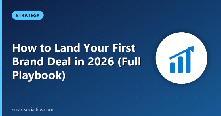 first brand deal - Smart Social Tips