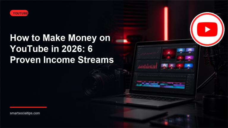How to Make Money on YouTube in 2026: 6 Proven Income Streams - Smart Social Tips