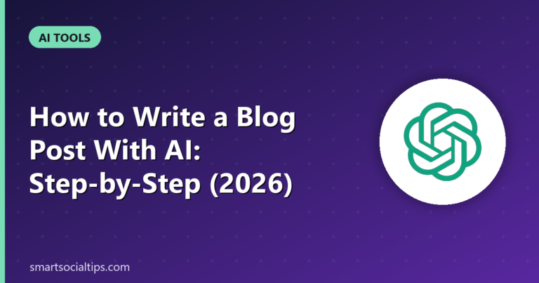 ai blog writing - Smart Social Tips