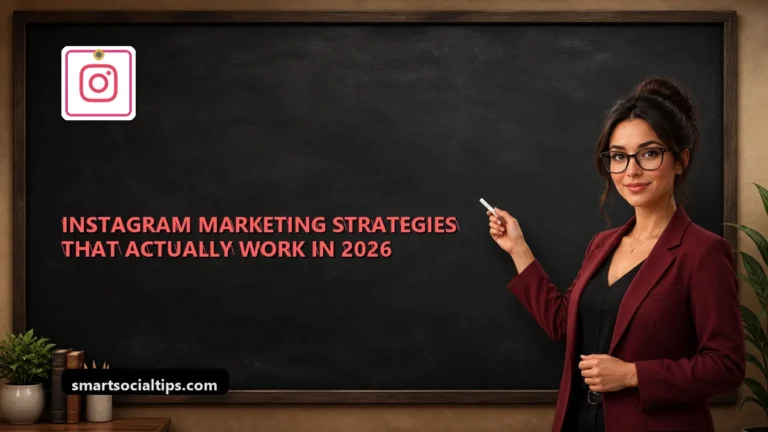 Instagram Marketing Strategies That Actually Work in 2026 - SmartSocialTips educational board cover