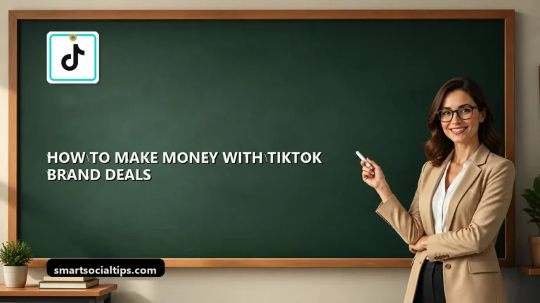 How to Make Money With TikTok Brand Deals in 2026 - SmartSocialTips educational board cover
