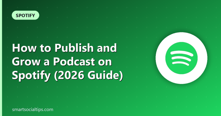podcast on spotify - Smart Social Tips